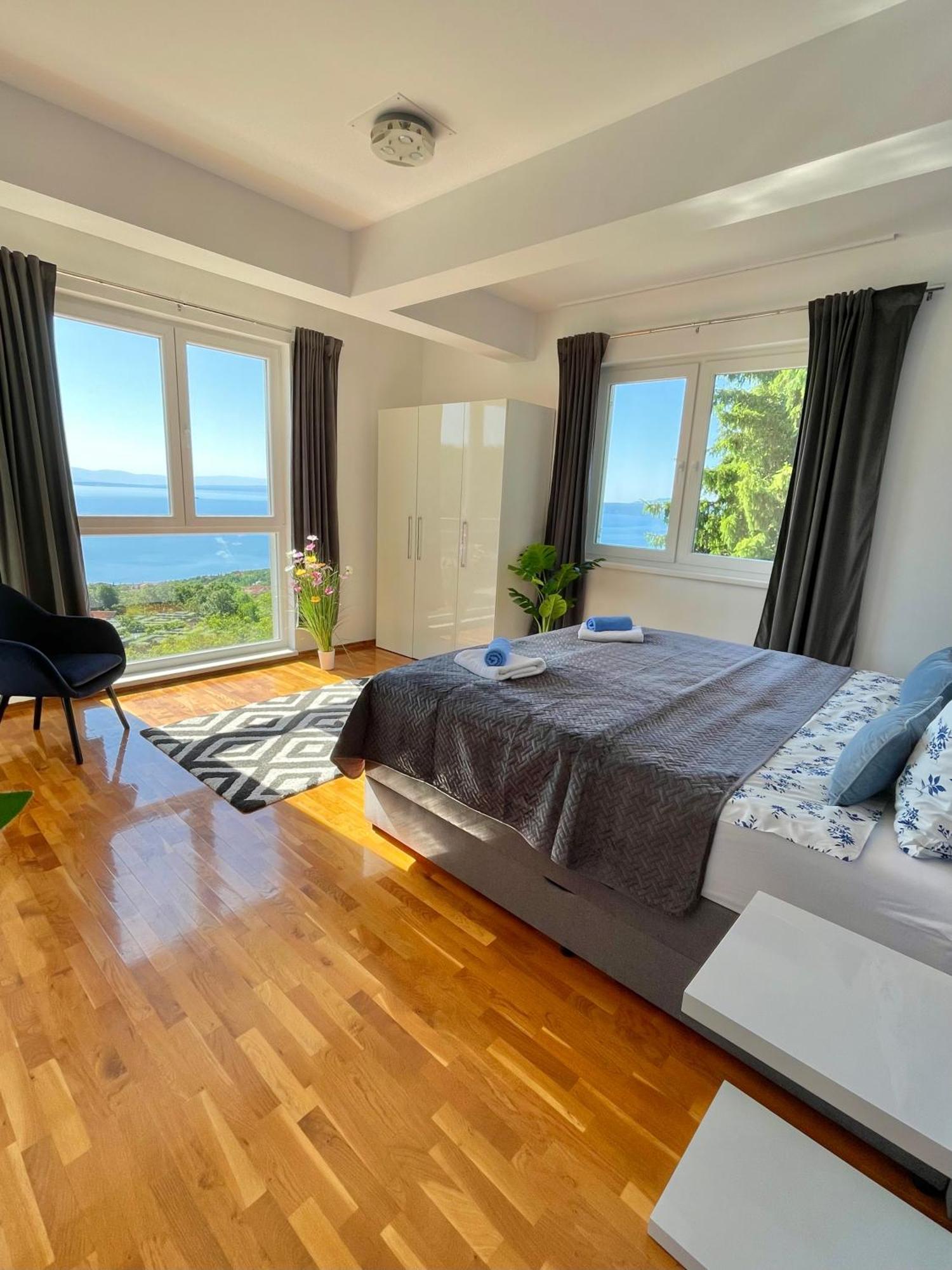 Luxury Villa Eternity - Marvelous Sea View - Box Spring Beds - Opatija-Poljane Dış mekan fotoğraf