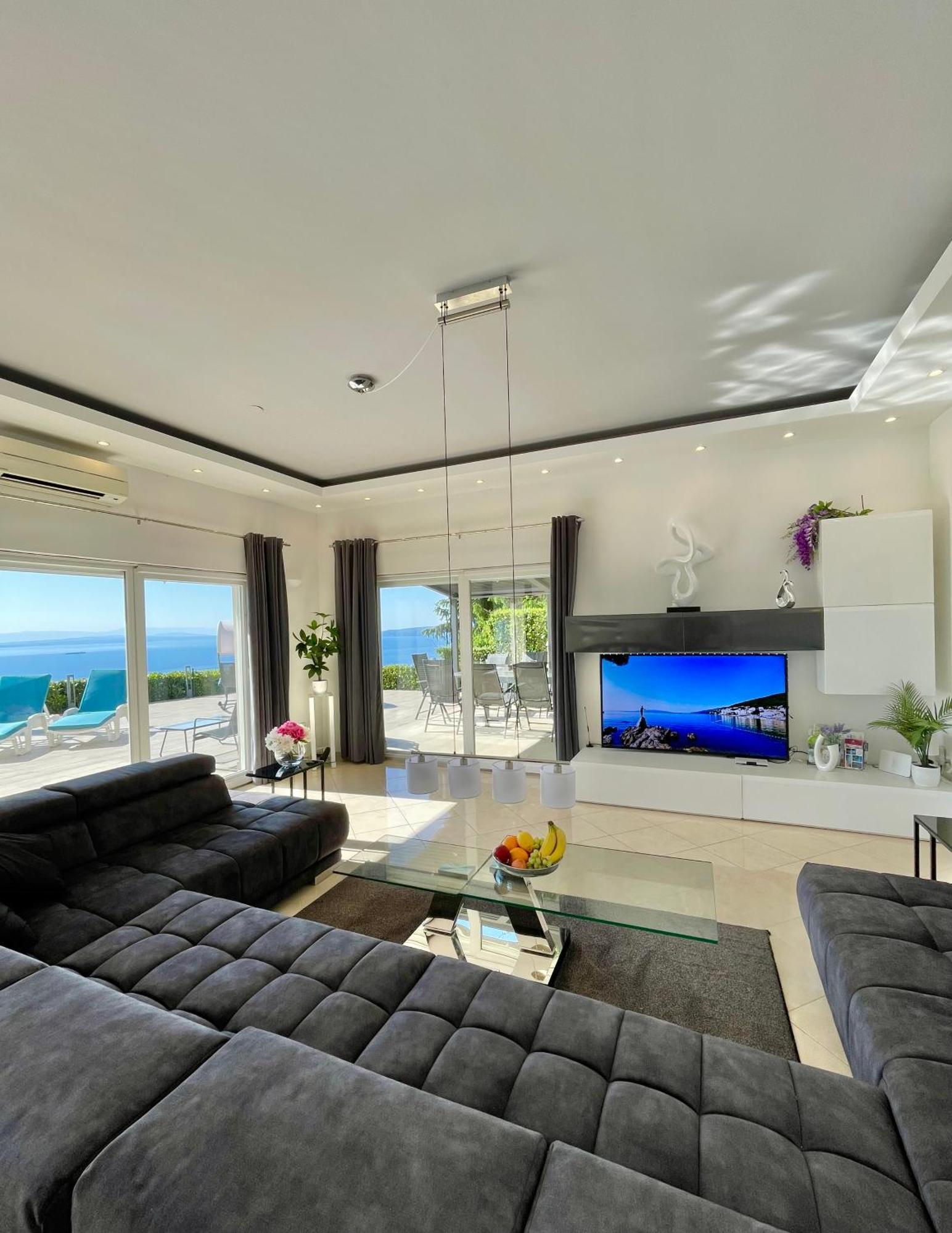 Luxury Villa Eternity - Marvelous Sea View - Box Spring Beds - Opatija-Poljane Dış mekan fotoğraf